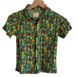 Disney Parks Boys Small Olu Mel Turtle Hawaiian Shirt Aulani Turtle Cruise